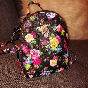 FLORAL MINI BACKPACK BAG / PURSE